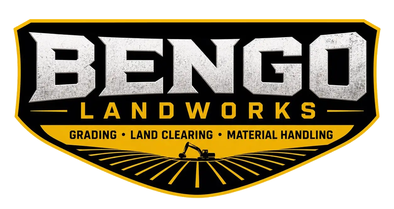 skid steer rent bengo land works Logo